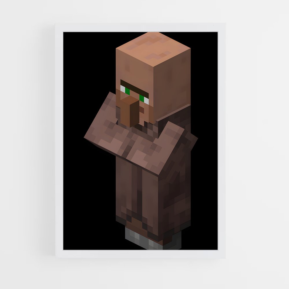 ap-villager minecraft-1 cadre Blanc