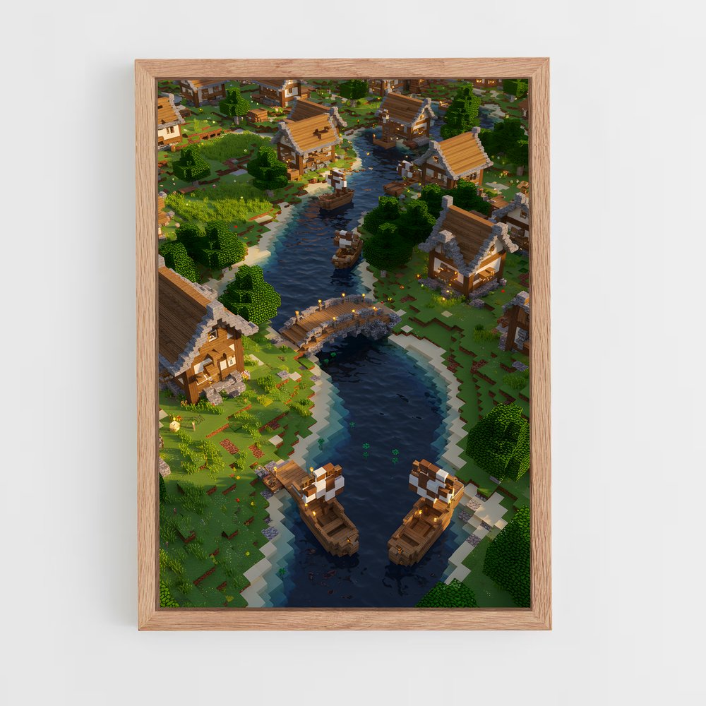 ap-villager minecraft-2 cadre Bois clair