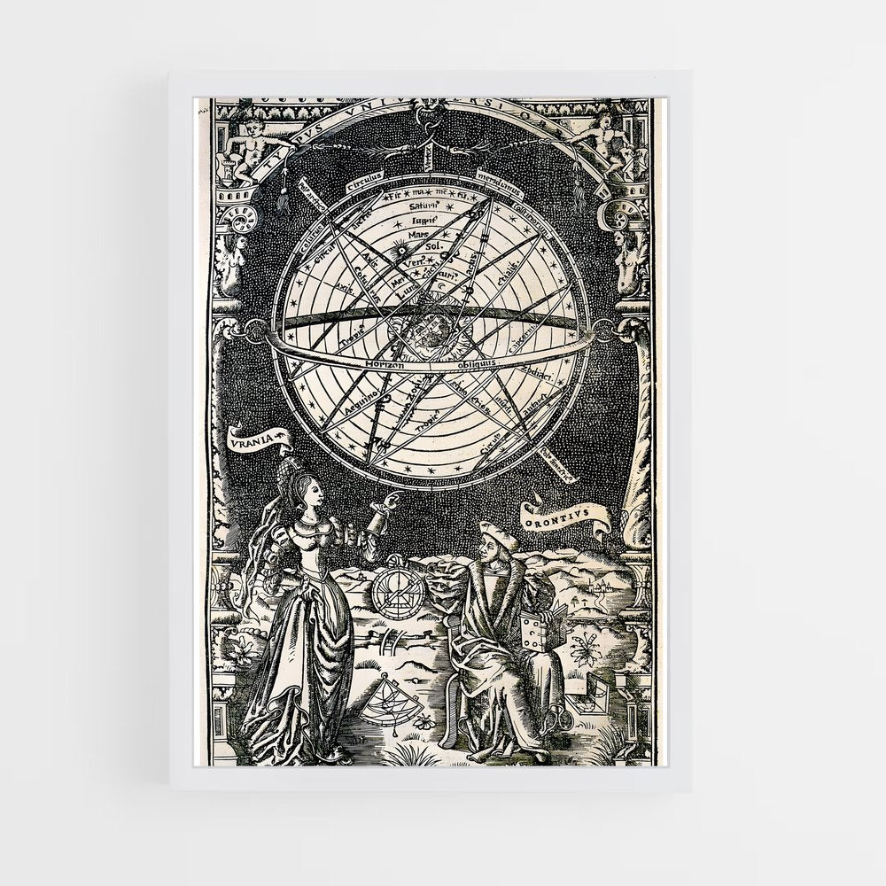 ap-vintage astronomy-1 cadre Blanc