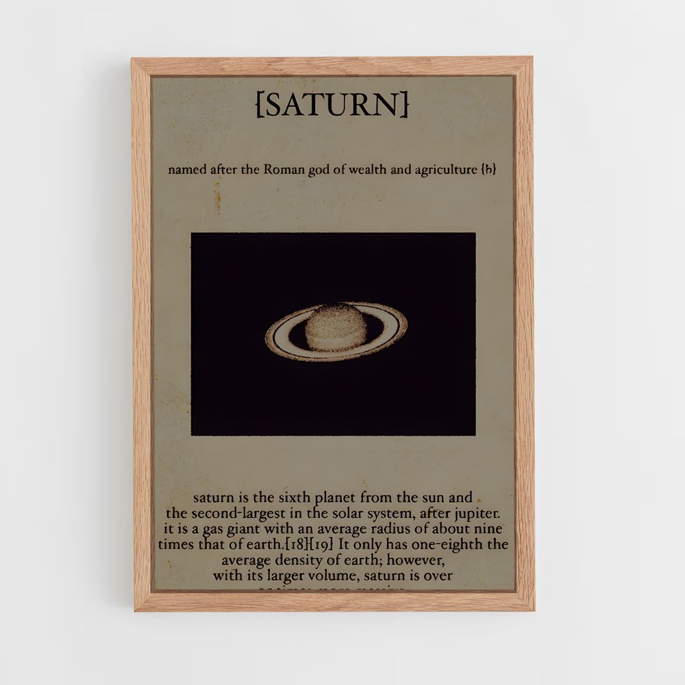 ap-vintage astronomy-4 cadre Bois clair