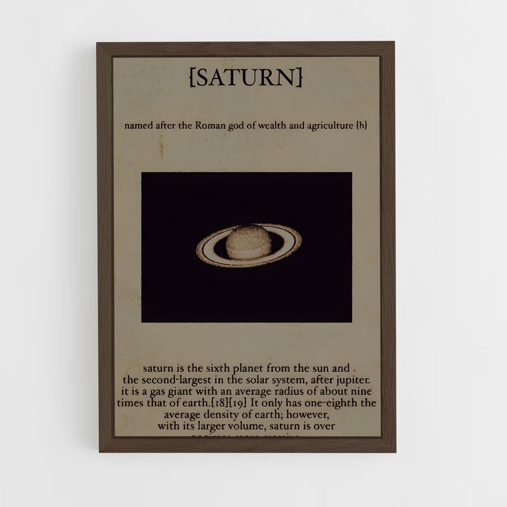 ap-vintage astronomy-4 cadre Bois foncé