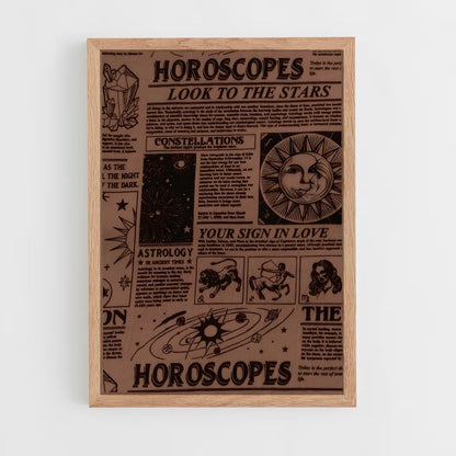 ap-vintage astronomy-5 cadre Bois clair