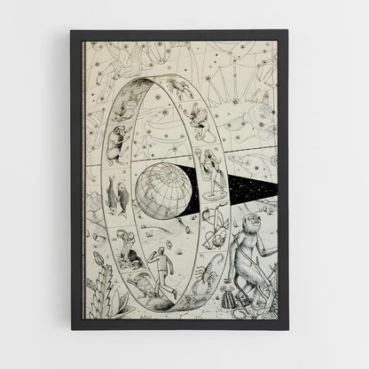 ap-vintage astronomy-7 cadre Noir