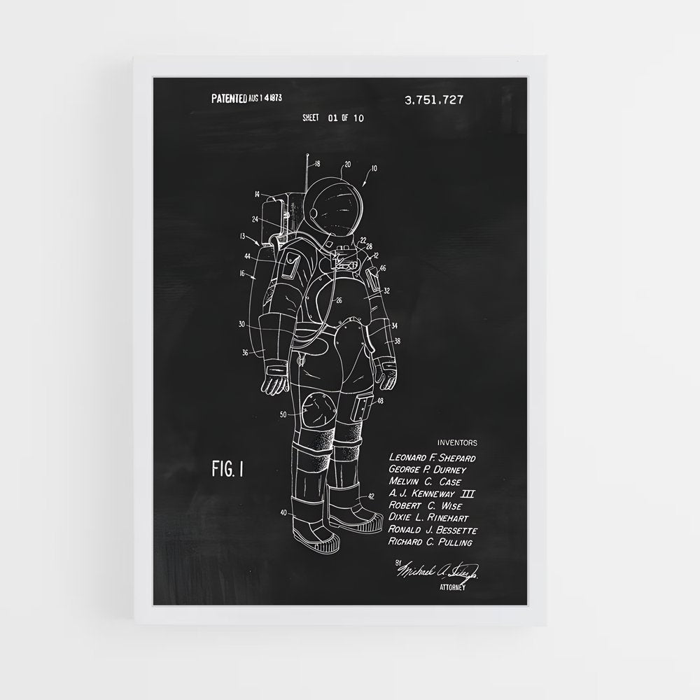 ap-vintage nasa-2 cadre Blanc