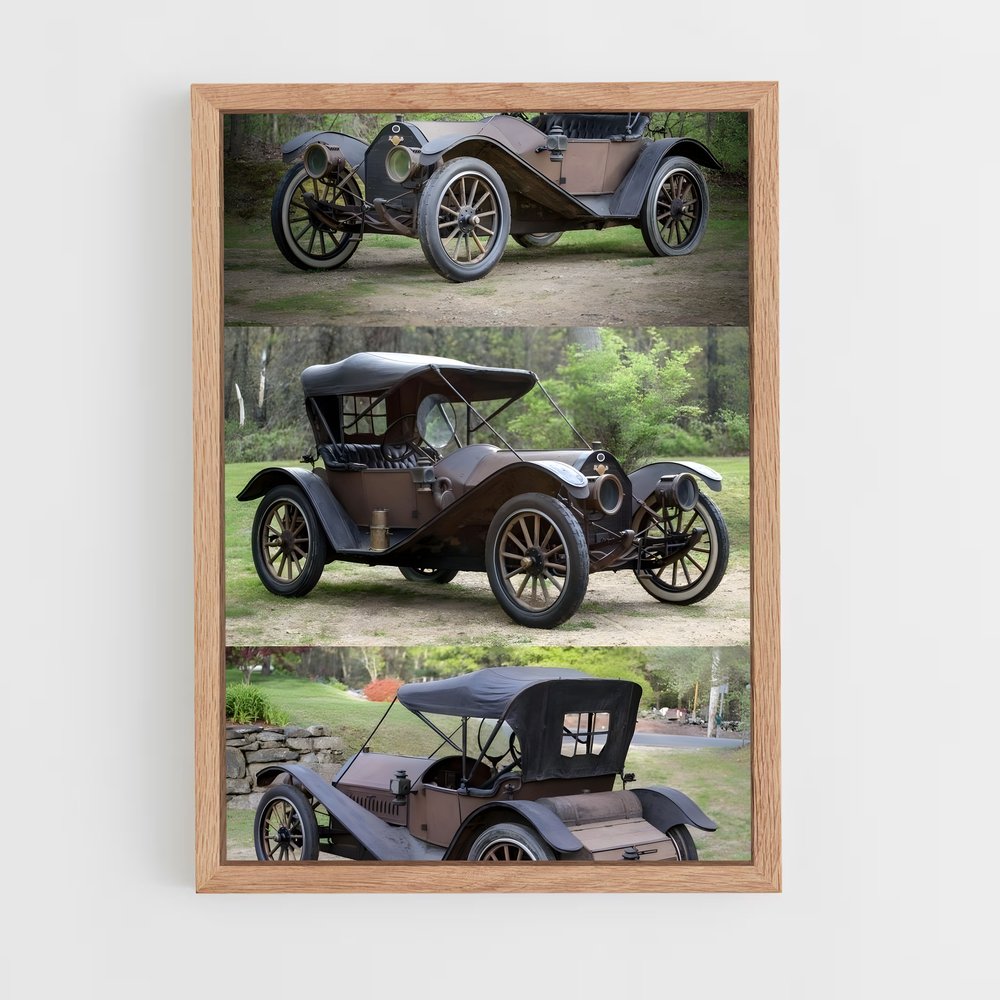 ap-vintage vehicles-1 cadre Bois clair