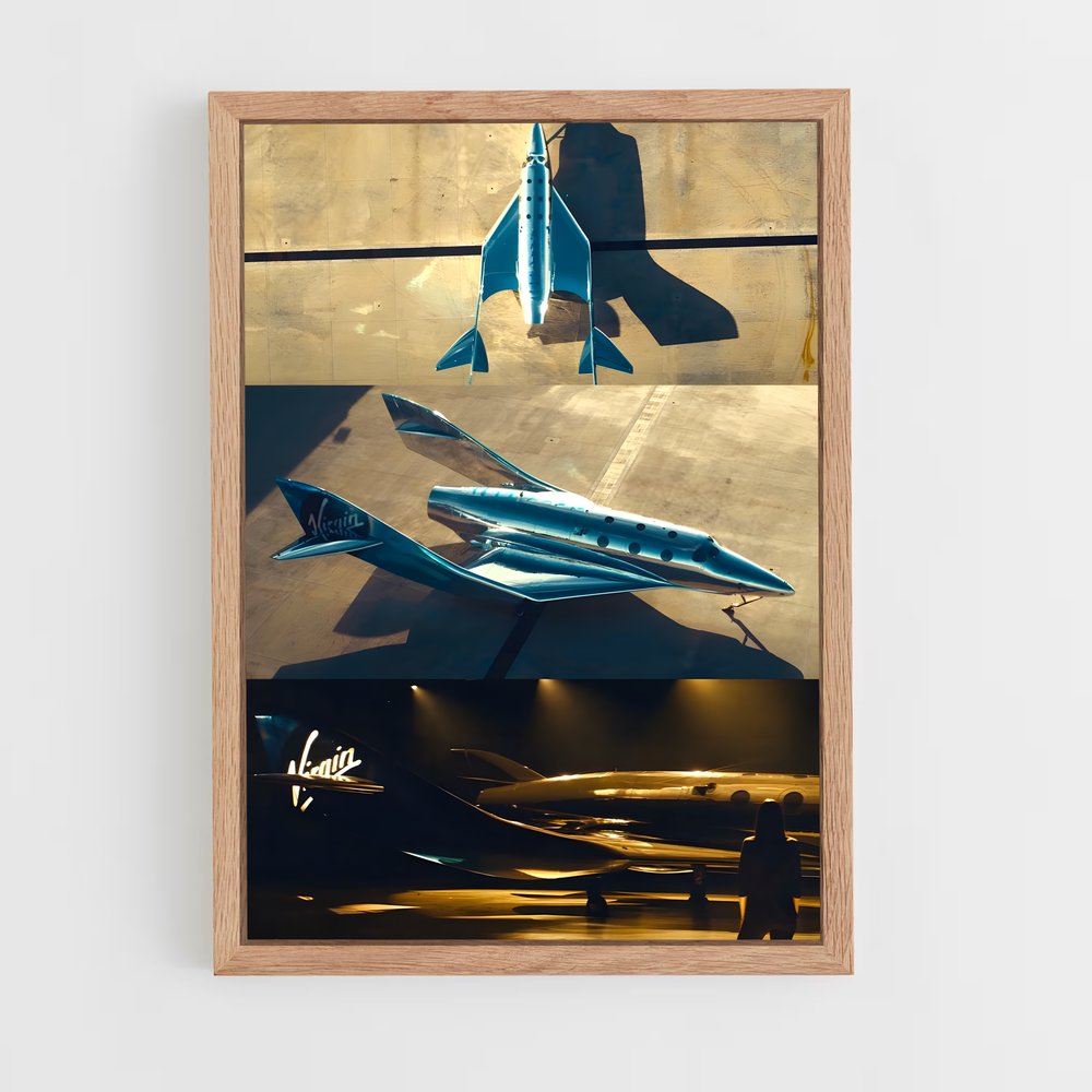 ap-virgin galactic-1 cadre Bois clair
