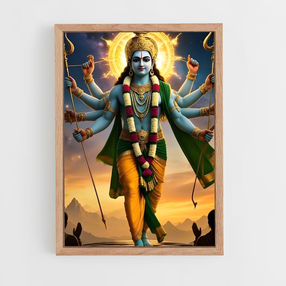 ap-vishnu-9 cadre Bois clair