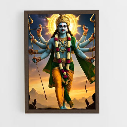 ap-vishnu-9 cadre Bois foncé