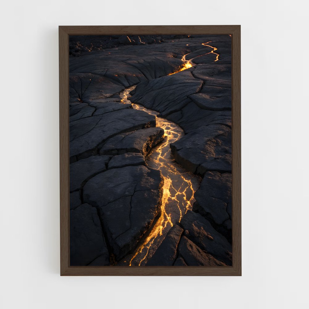 ap-volcanic rock-10 cadre Bois foncé