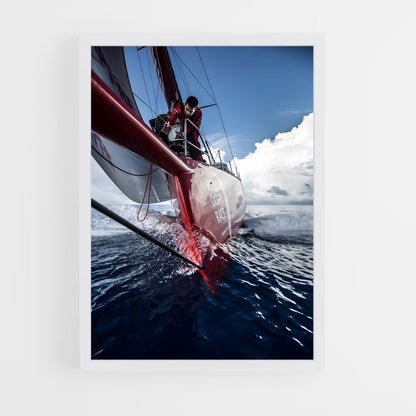 ap-volvo ocean race sailing-6 cadre Blanc