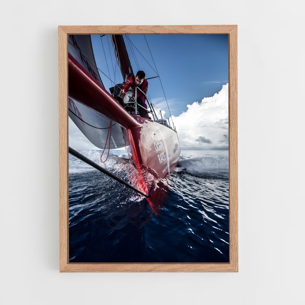 ap-volvo ocean race sailing-6 cadre Bois clair