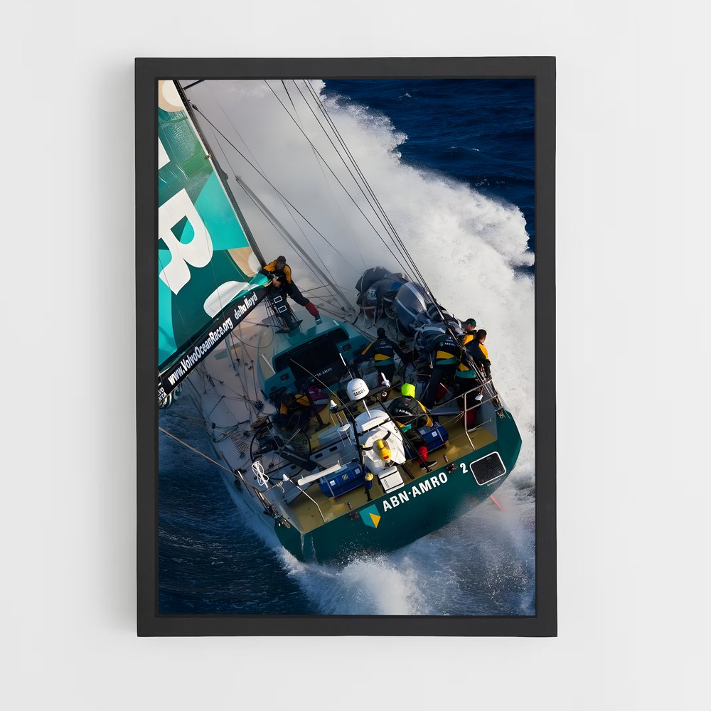 ap-volvo ocean race sailing-8 cadre Noir