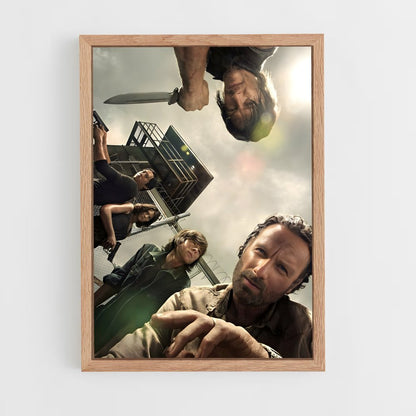 ap-walking dead-1 cadre Bois clair