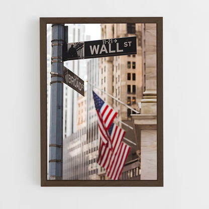 ap-wall street-4 cadre Bois foncé