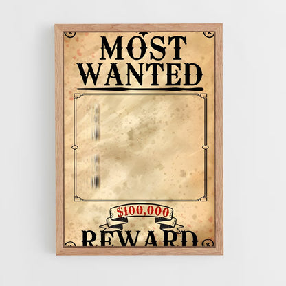 ap-wanted poster-1 cadre Bois clair