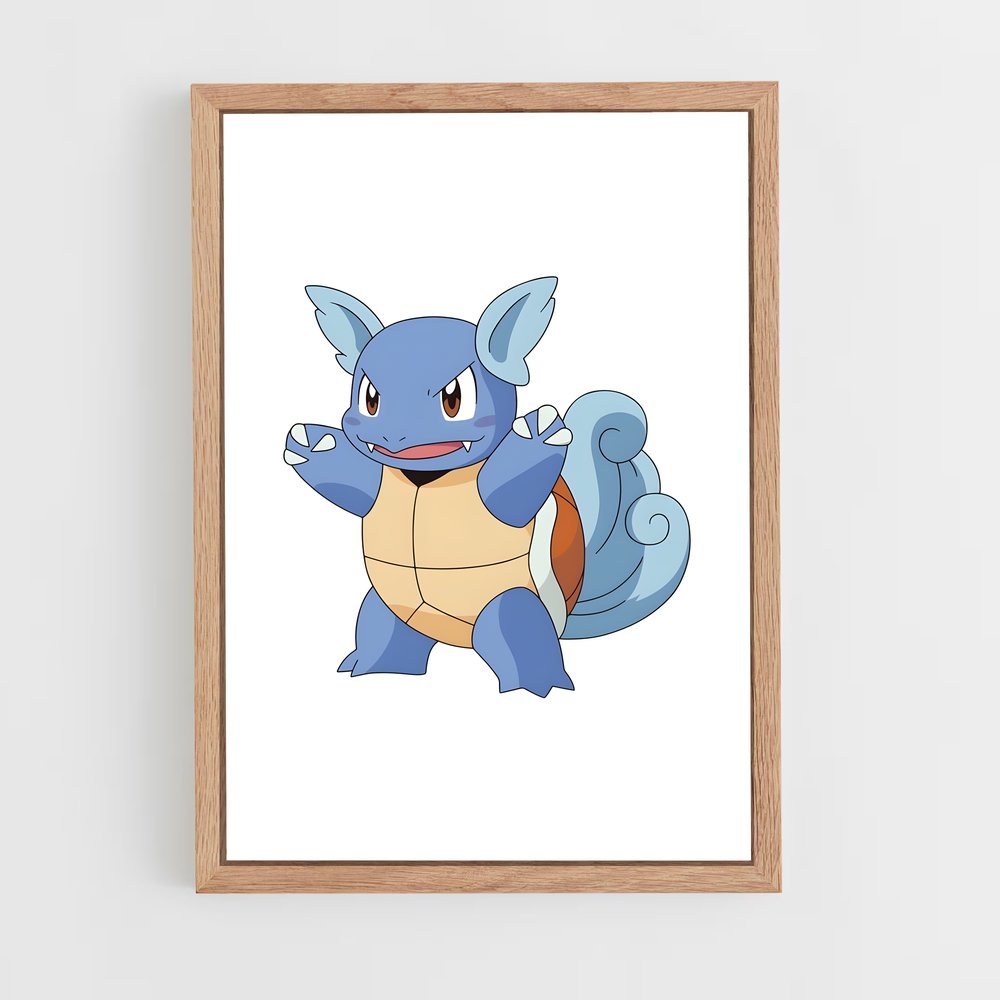 ap-wartortle-1 cadre Bois clair