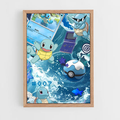ap-wartortle-2 cadre Bois clair