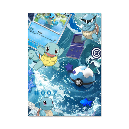 Poster Wartortle Splash