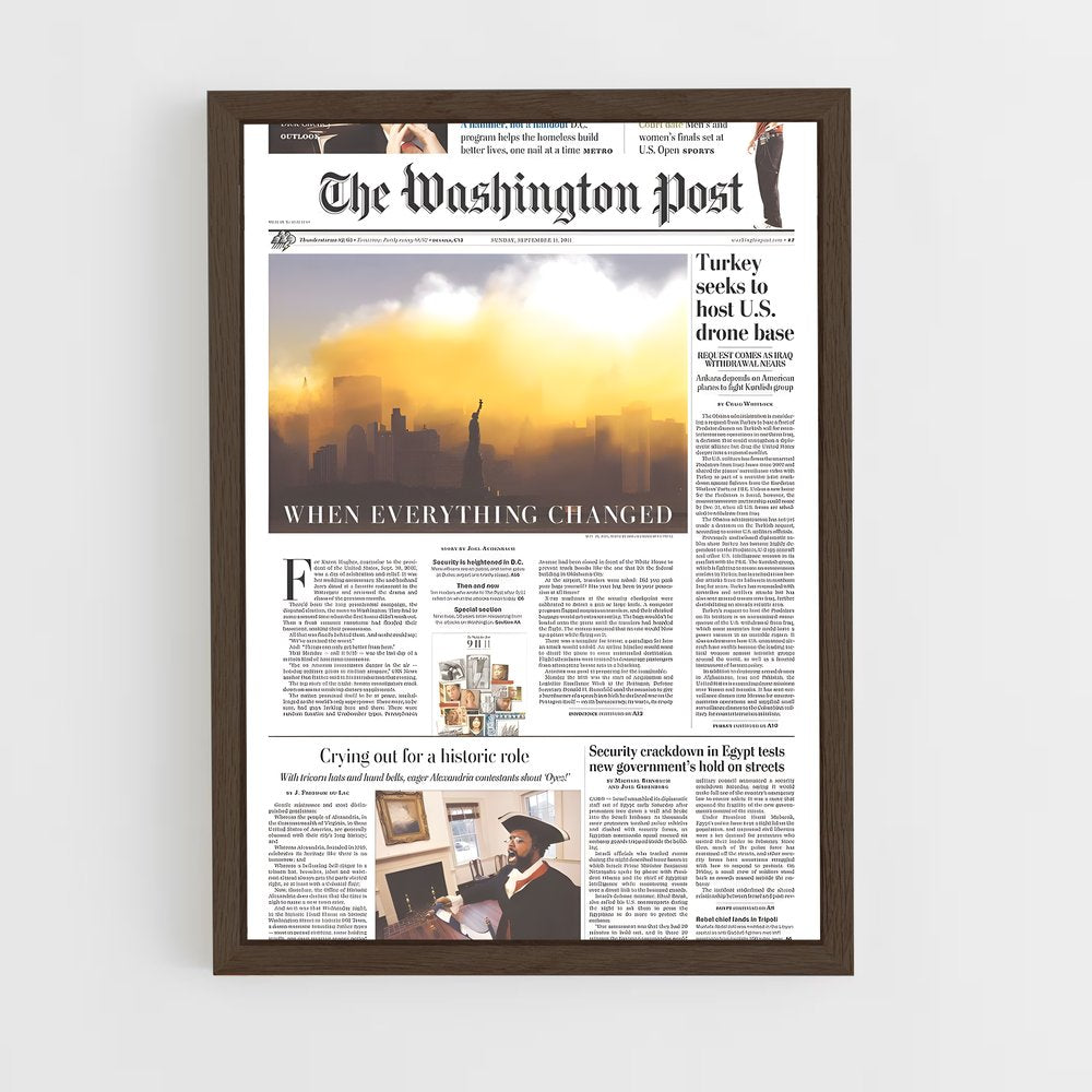 ap-washington post-4 cadre Bois foncé