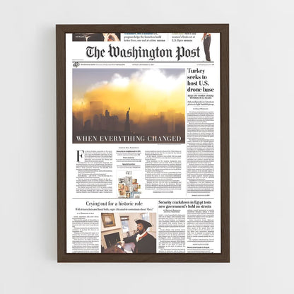 ap-washington post-4 cadre Bois foncé
