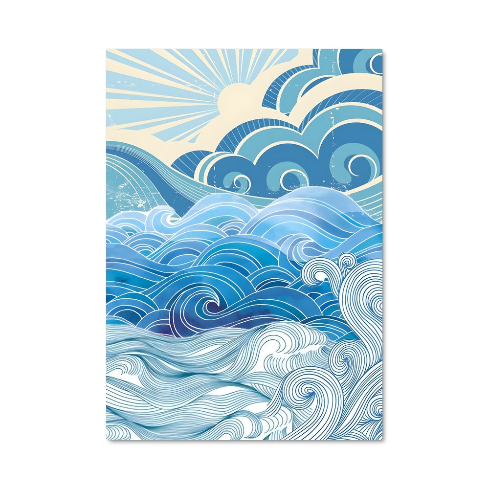 Poster Vagues d'Émeraude
