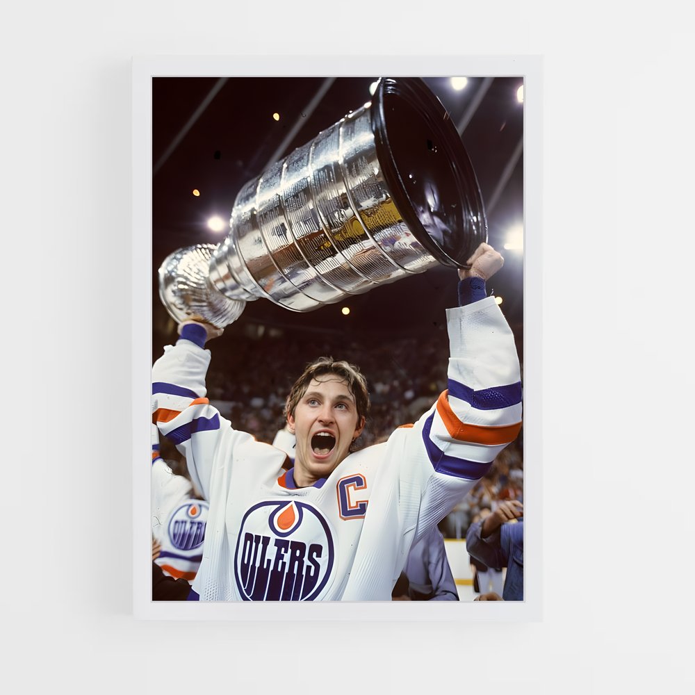 ap-wayne gretzky-9 cadre Blanc