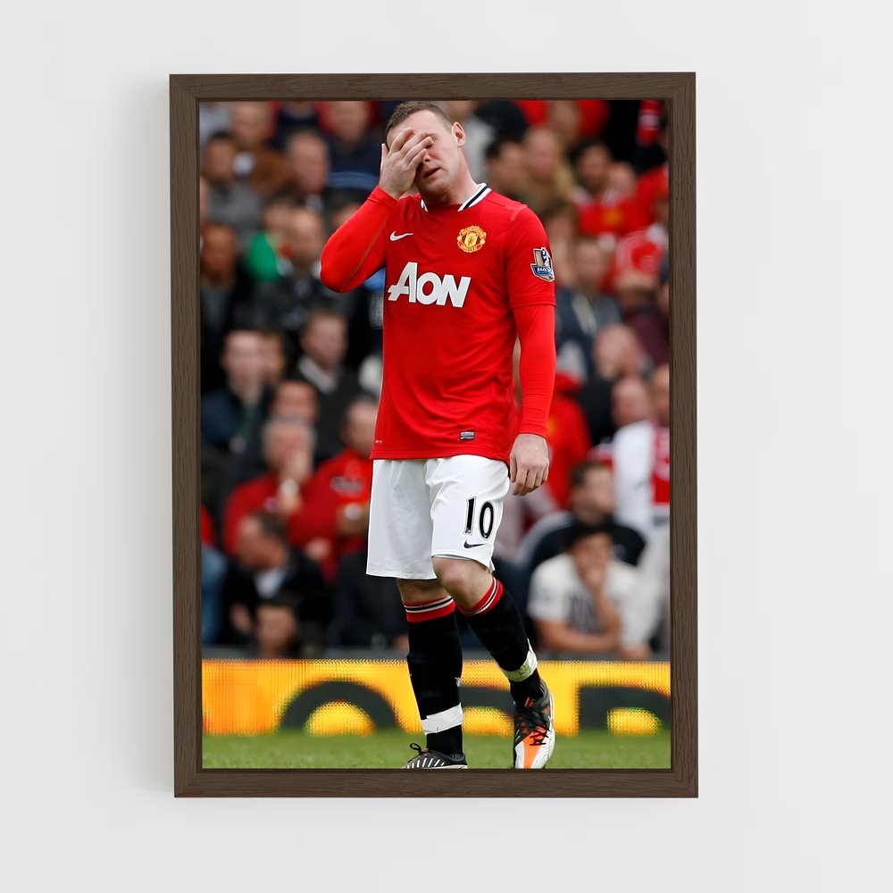 ap-wayne rooney-2 cadre Bois foncé