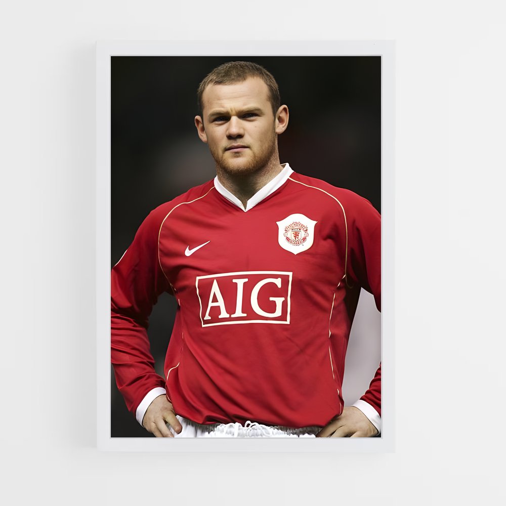 ap-wayne rooney-3 cadre Blanc
