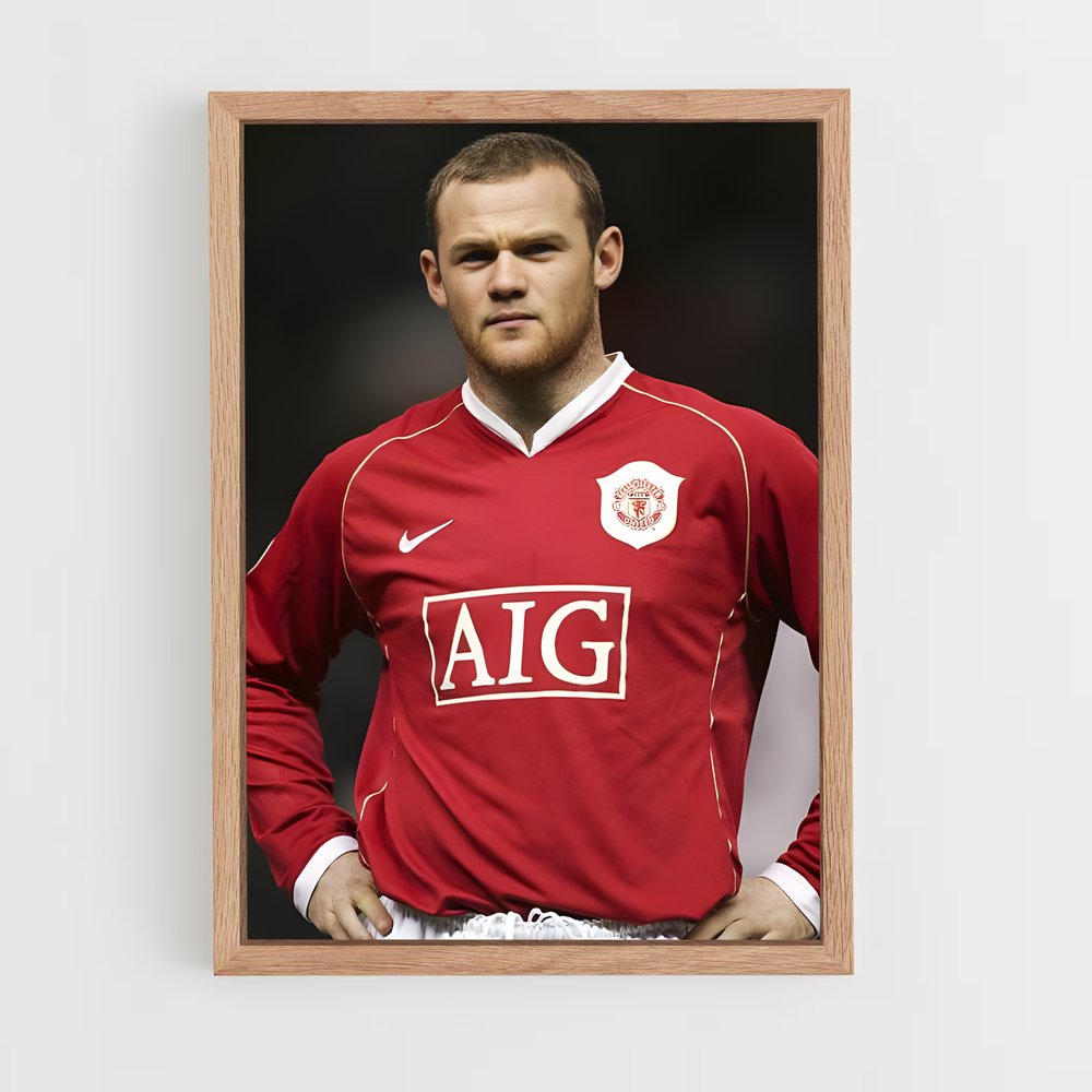 ap-wayne rooney-3 cadre Bois clair