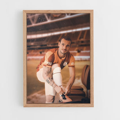 ap-wesley sneijder-4 cadre Bois clair