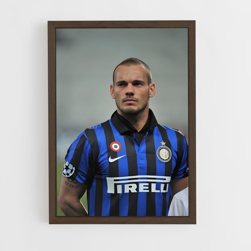 ap-wesley sneijder-6 cadre Bois foncé