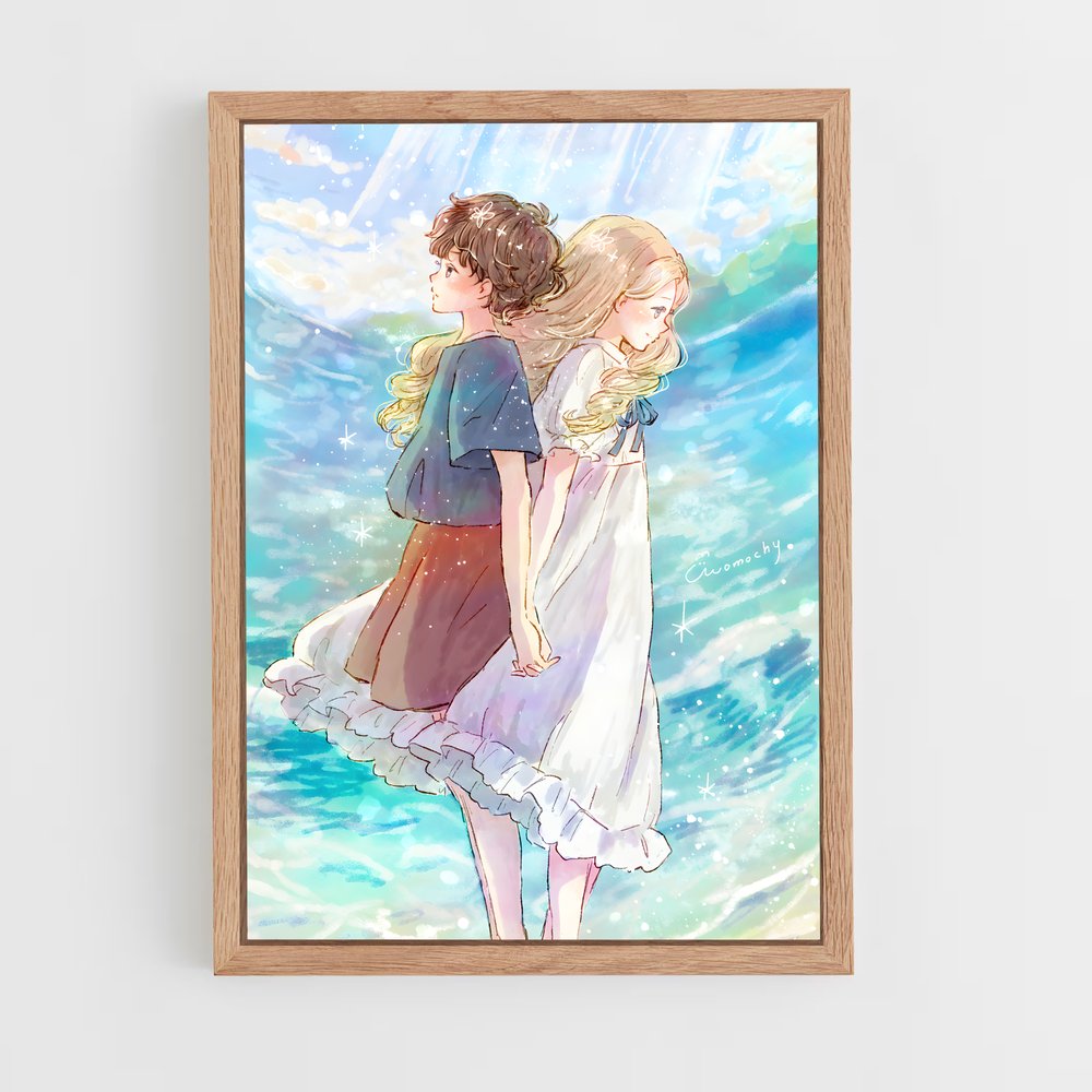 ap-when marnie was there-2 cadre Bois clair