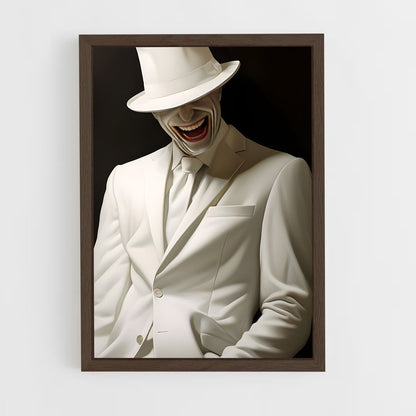 ap-white hat-1 cadre Bois foncé