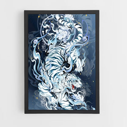 ap-white tiger-1 cadre Noir