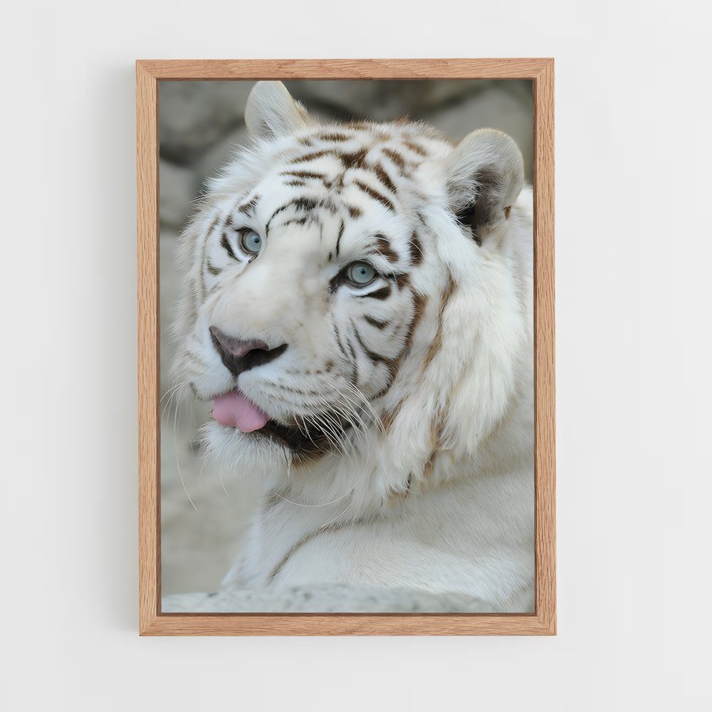 ap-white tiger-12 cadre Bois clair