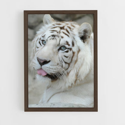 ap-white tiger-12 cadre Bois foncé