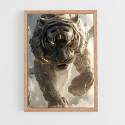 ap-white tiger-16 cadre Bois clair