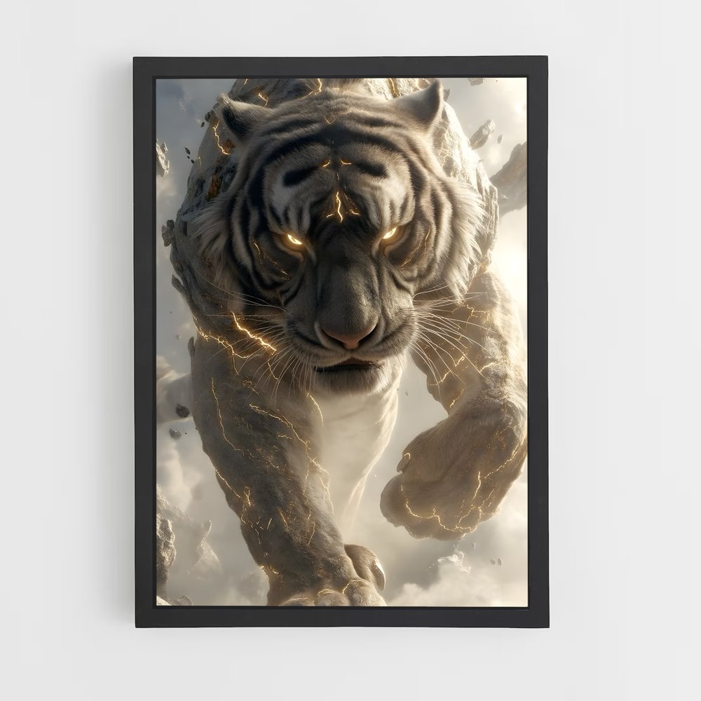 ap-white tiger-16 cadre Noir