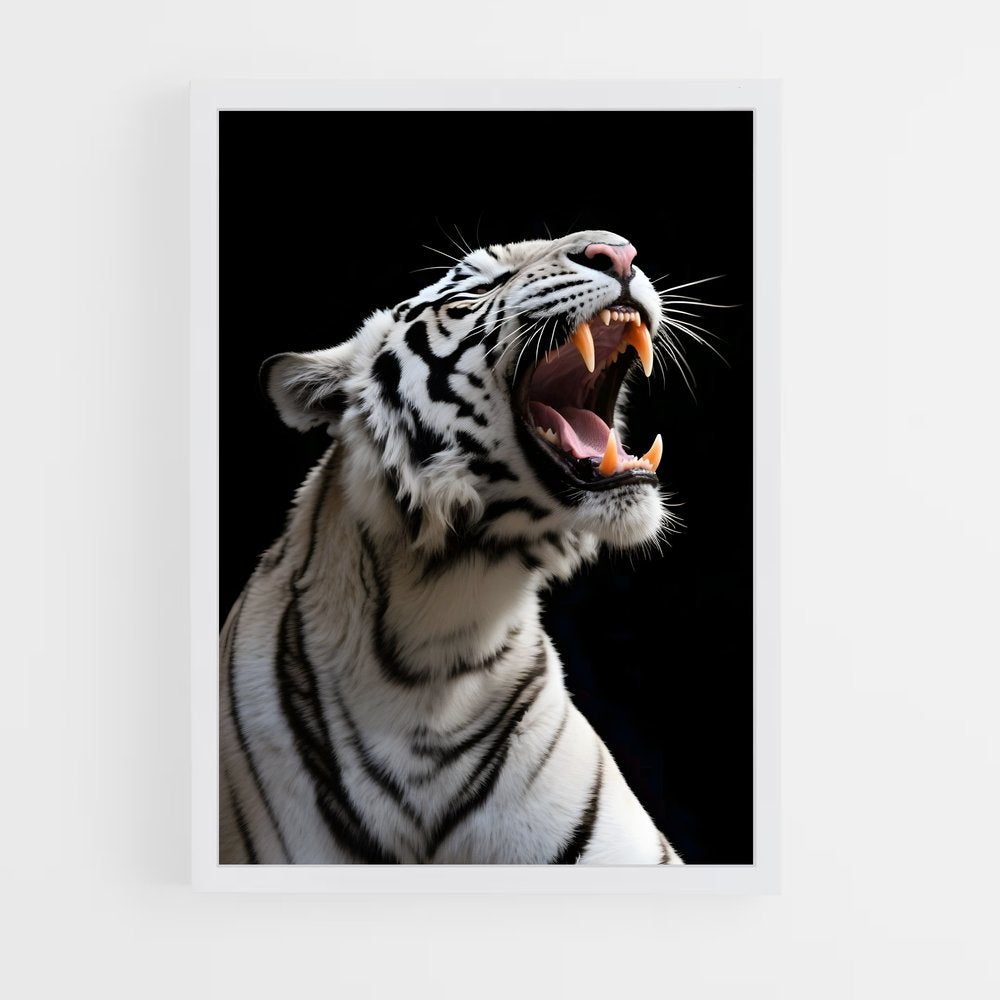ap-white tiger-17 cadre Blanc