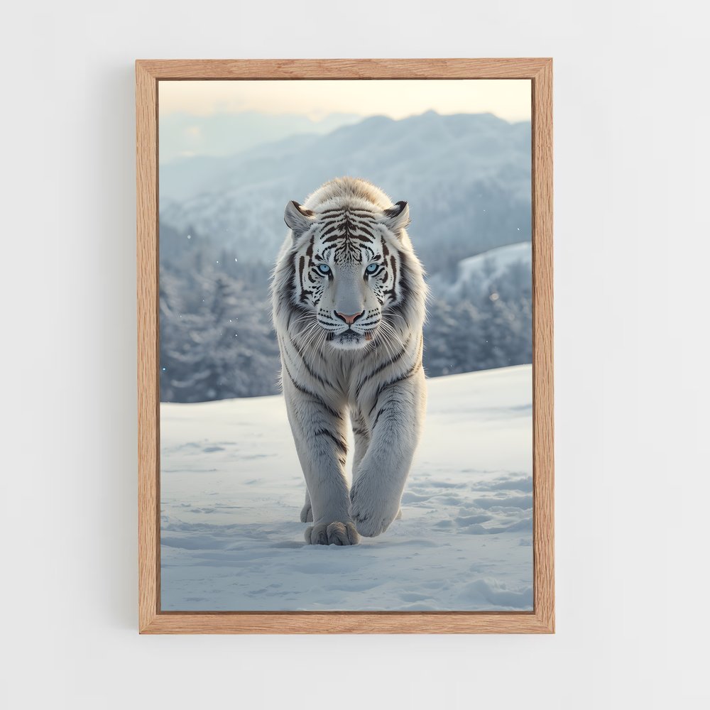 ap-white tiger-18 cadre Bois clair