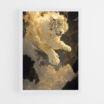 ap-white tiger-5 cadre Blanc