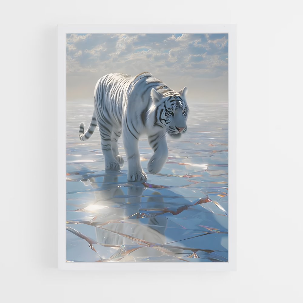 ap-white tiger-9 cadre Blanc