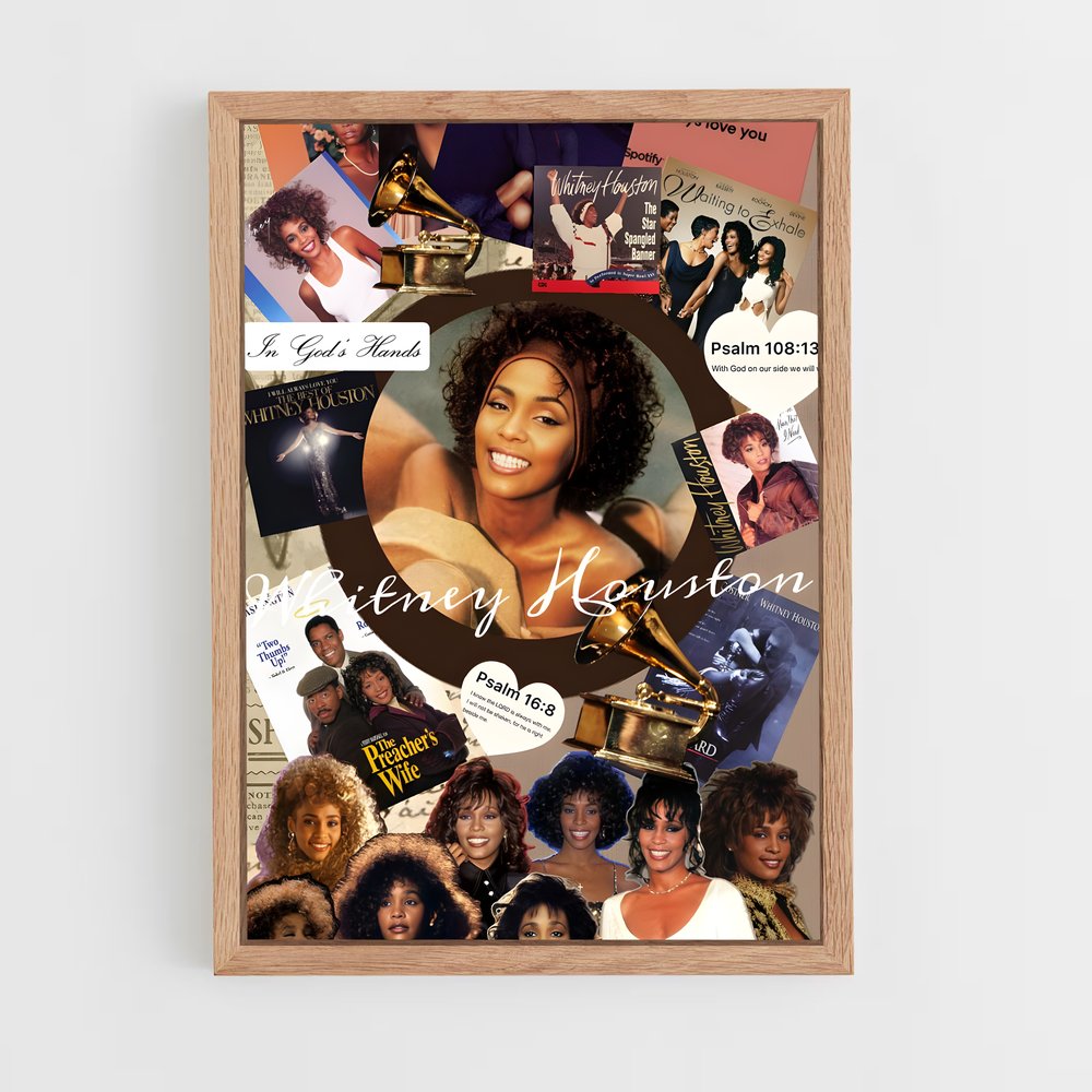 ap-whitney houston-8 cadre Bois clair