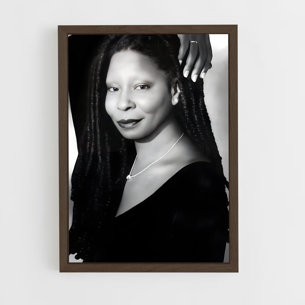 ap-whoopi goldberg-2 cadre Bois foncé