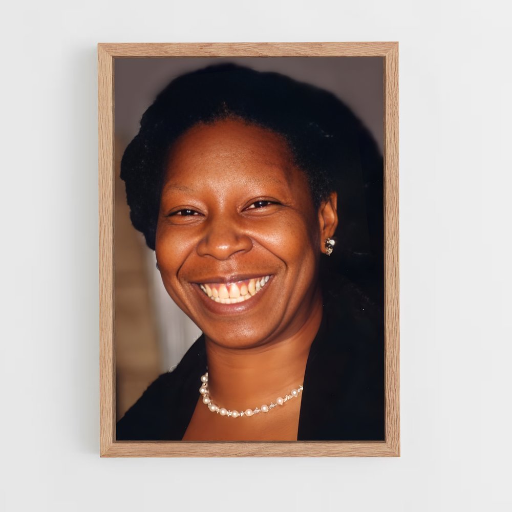 ap-whoopi goldberg-9 cadre Bois clair