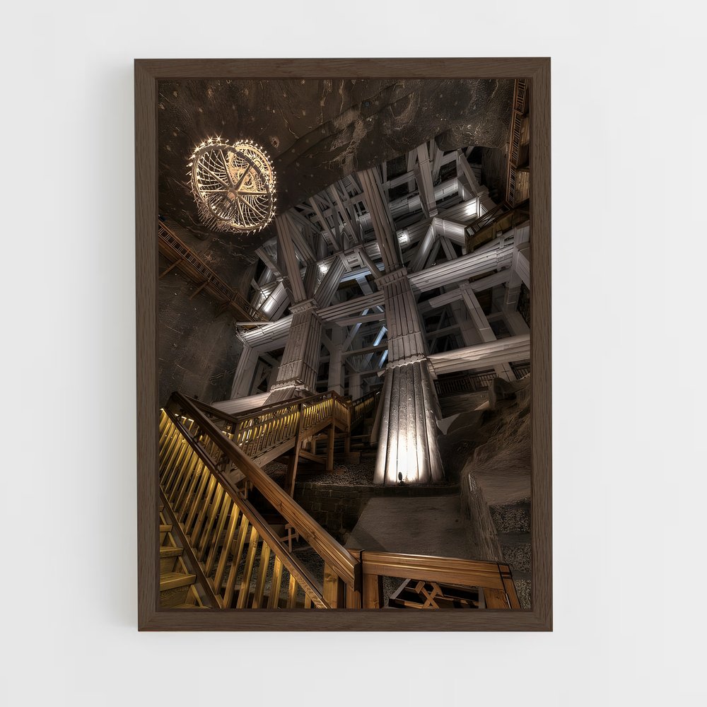 ap-wieliczka salt mine-1 cadre Bois foncé
