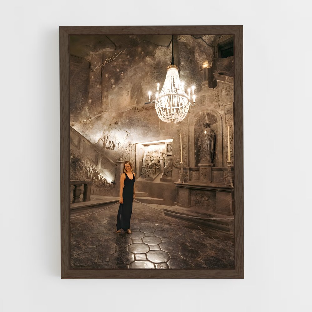 ap-wieliczka salt mine-2 cadre Bois foncé