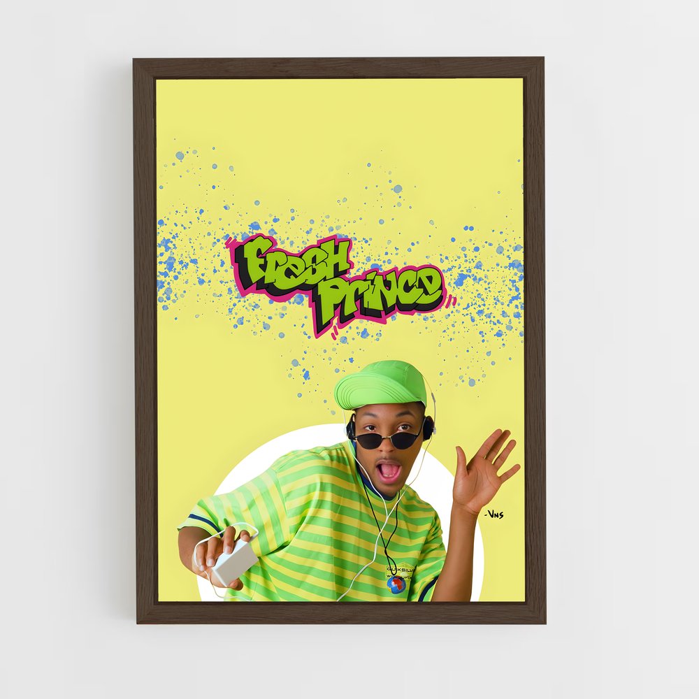 ap-will smith fresh prince-4 cadre Bois foncé