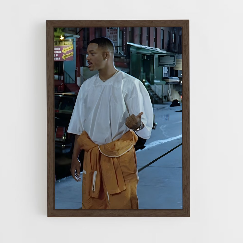 ap-will smith fresh prince-5 cadre Bois foncé