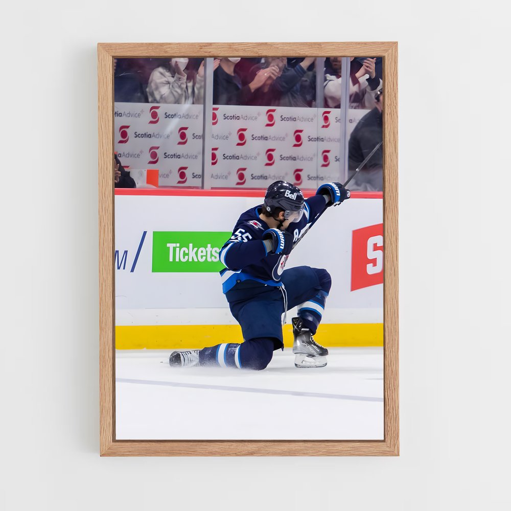 ap-winnipeg jets-10 cadre Bois clair